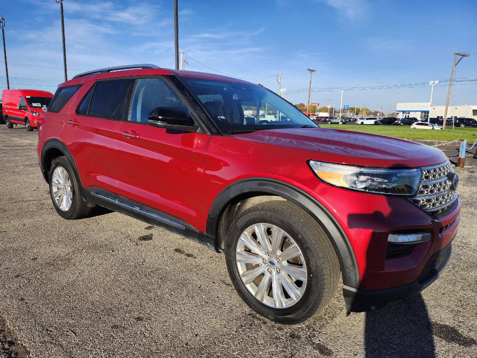 2023 Rapid Red Metallic Tinted Clearcoat Ford Explorer Limited 4X4 SUV
