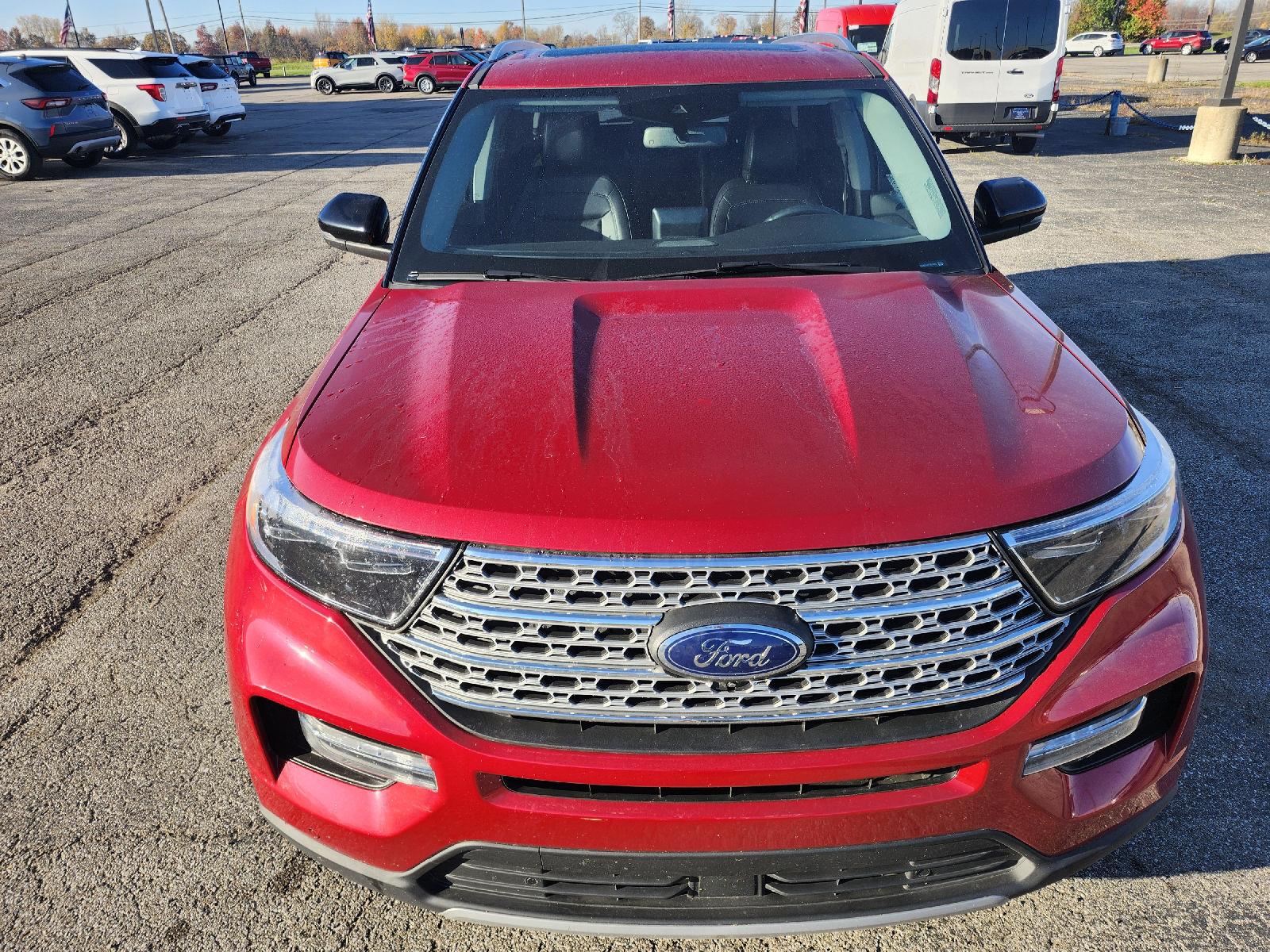 2023 Rapid Red Metallic Tinted Clearcoat Ford Explorer Limited 4X4 SUV