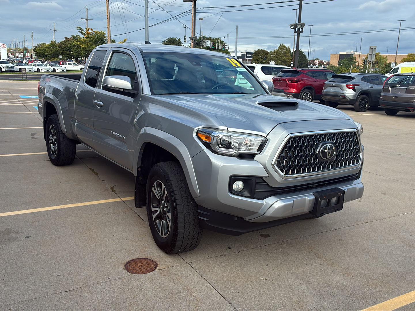 Silver Sky Metallic 2019 Toyota Tacoma Pickup Truck Four-Wheel Drive Manual