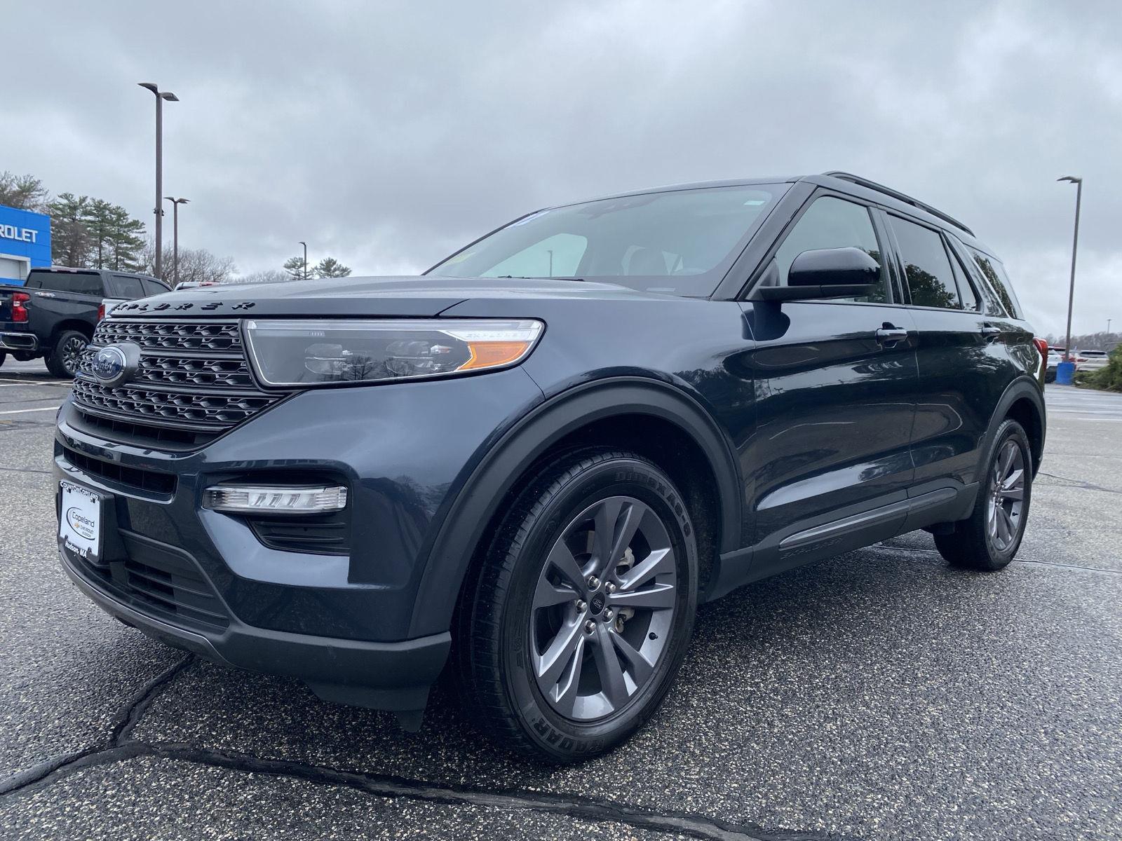 Stone Blue Metallic 2022 Ford Explorer SUV / Crossover All-Wheel Drive Automatic