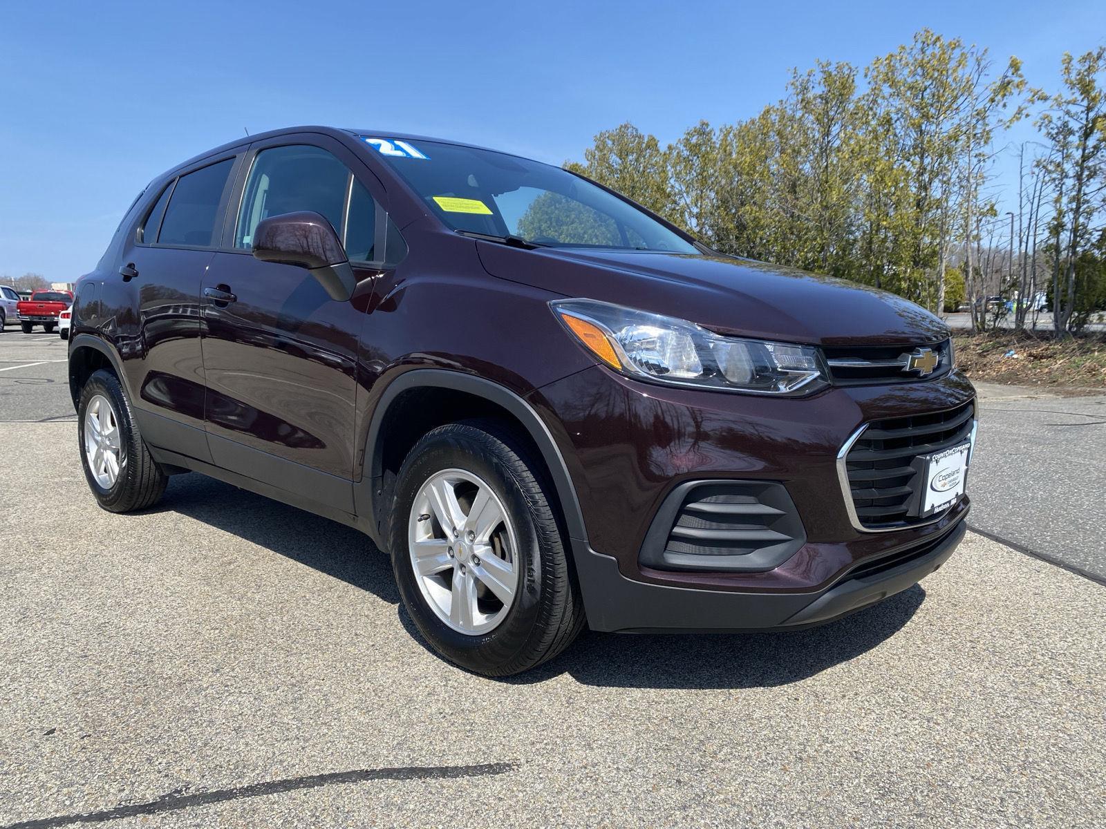 Black Cherry Metallic 2021 Chevrolet Trax LS AWD SUV / Crossover All-Wheel Drive 6-Speed Automatic