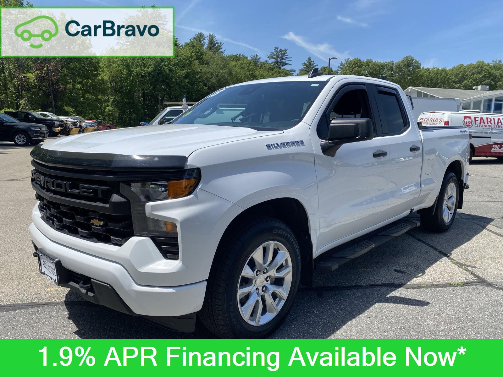 Summit White 2023 Chevrolet Silverado 1500 Pickup Truck Four-Wheel Drive 8-Speed Automatic