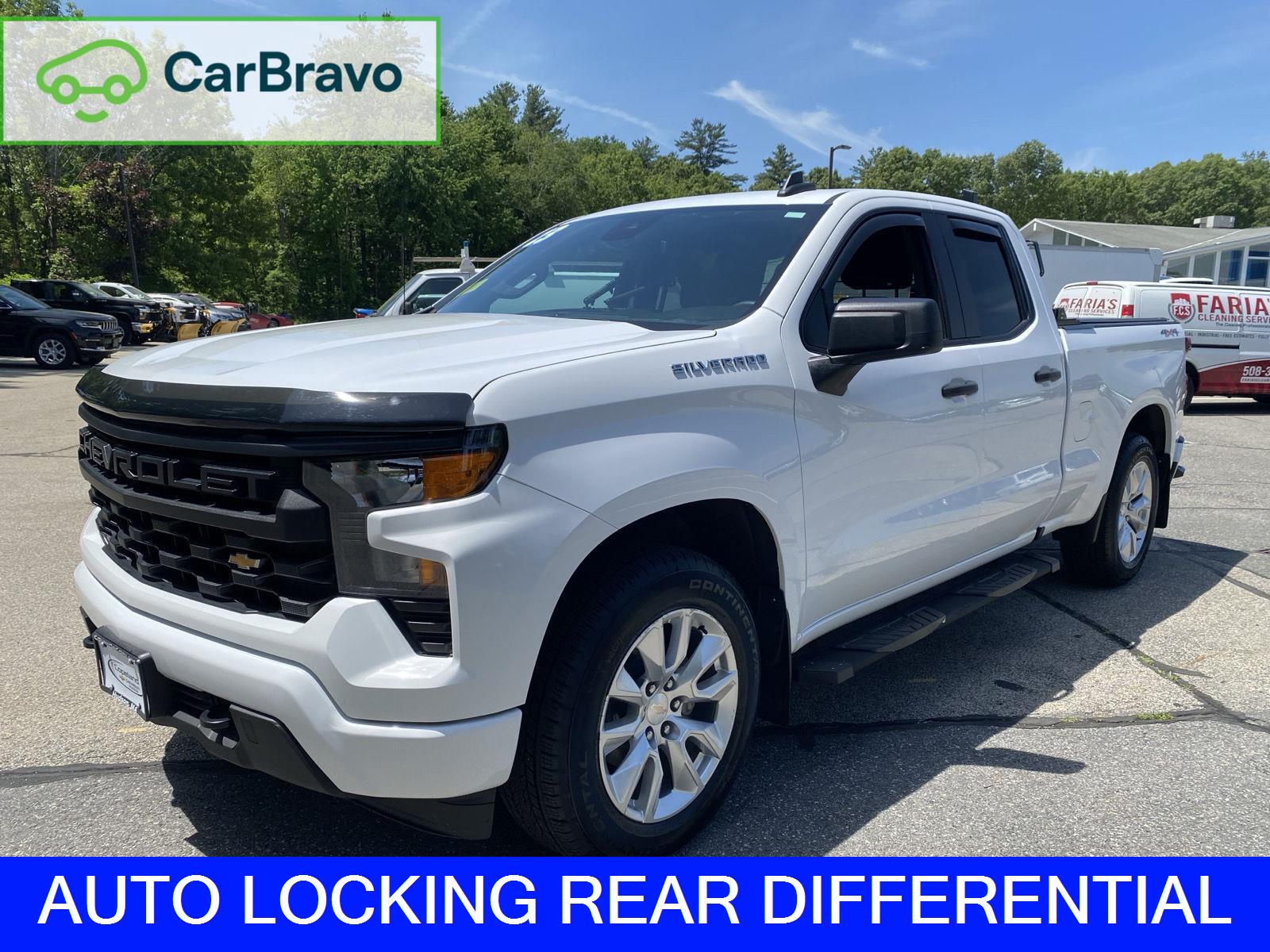 Summit White 2023 Chevrolet Silverado 1500 Pickup Truck Four-Wheel Drive 8-Speed Automatic