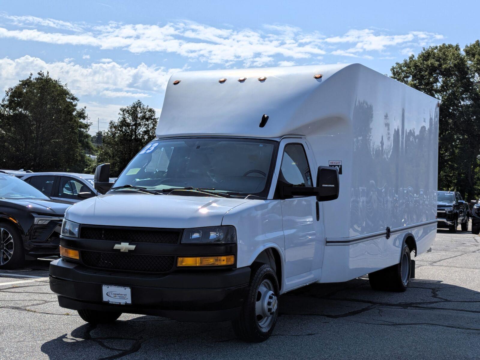 Summit White 2023 Chevrolet Express Chassis Van Rear-Wheel Drive 6-Speed Automatic