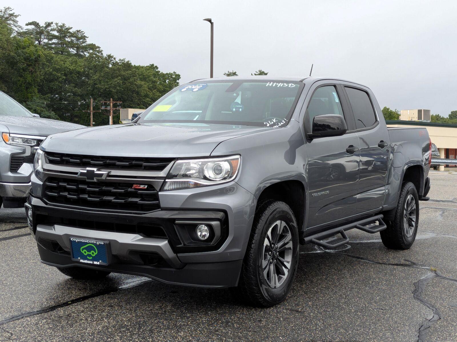 Gray (Satin Steel Metallic) 2022 Chevrolet Colorado Pickup Truck Four-Wheel Drive 8-Speed Automatic