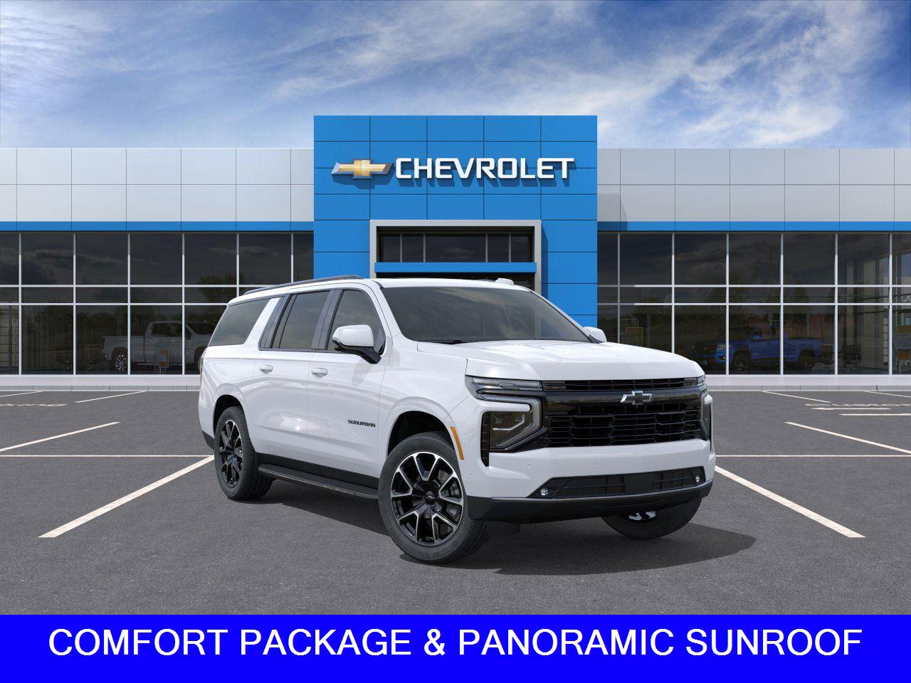 Summit White 2026 Chevrolet Suburban RST 4WD SUV / Crossover Four-Wheel Drive Automatic