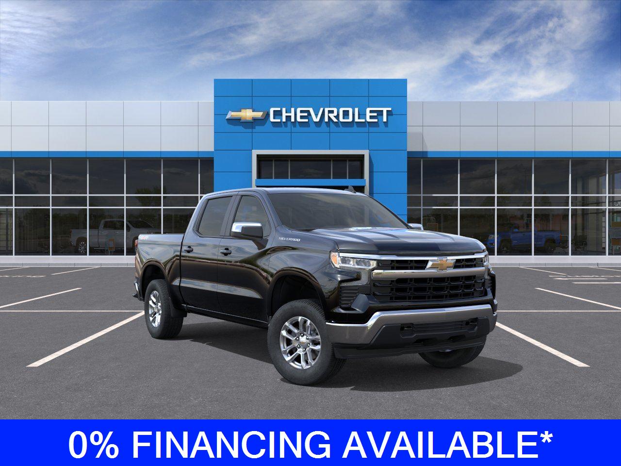 Black 2026 Chevrolet Silverado 1500 Pickup Truck Four-Wheel Drive 8-Speed Automatic