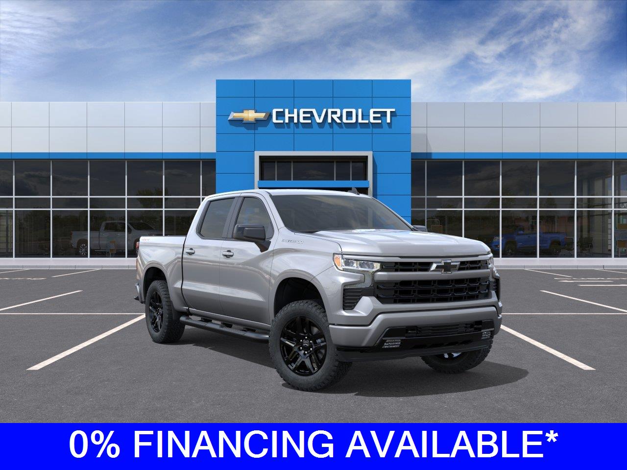 Sterling Gray Metallic 2026 Chevrolet Silverado 1500 Pickup Truck Four-Wheel Drive 8-Speed Automatic