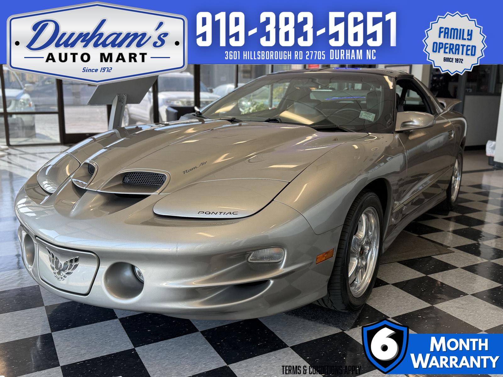 Pewter Metallic 2002 Pontiac Firebird Trans Am Coupe Rear-Wheel Drive 6-Speed Manual Overdrive