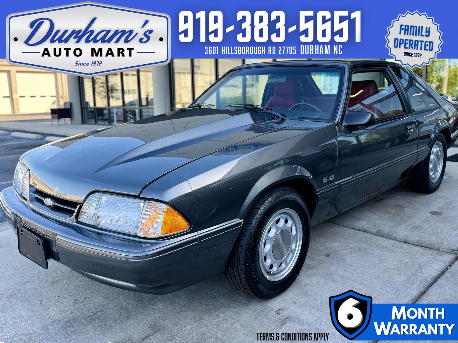 Gray 1989 Ford Mustang LX 5.0L Hatchback RWD Hatchback Rear-Wheel Drive 5-Speed Automatic