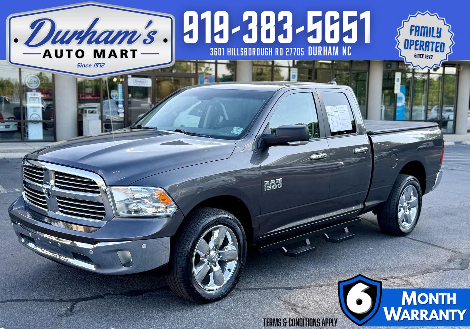 Gray (Granite Crystal Metallic Clearcoat) 2018 RAM 1500 Big Horn Quad Cab 4WD Pickup Truck Four-Wheel Drive 8-Speed Automatic