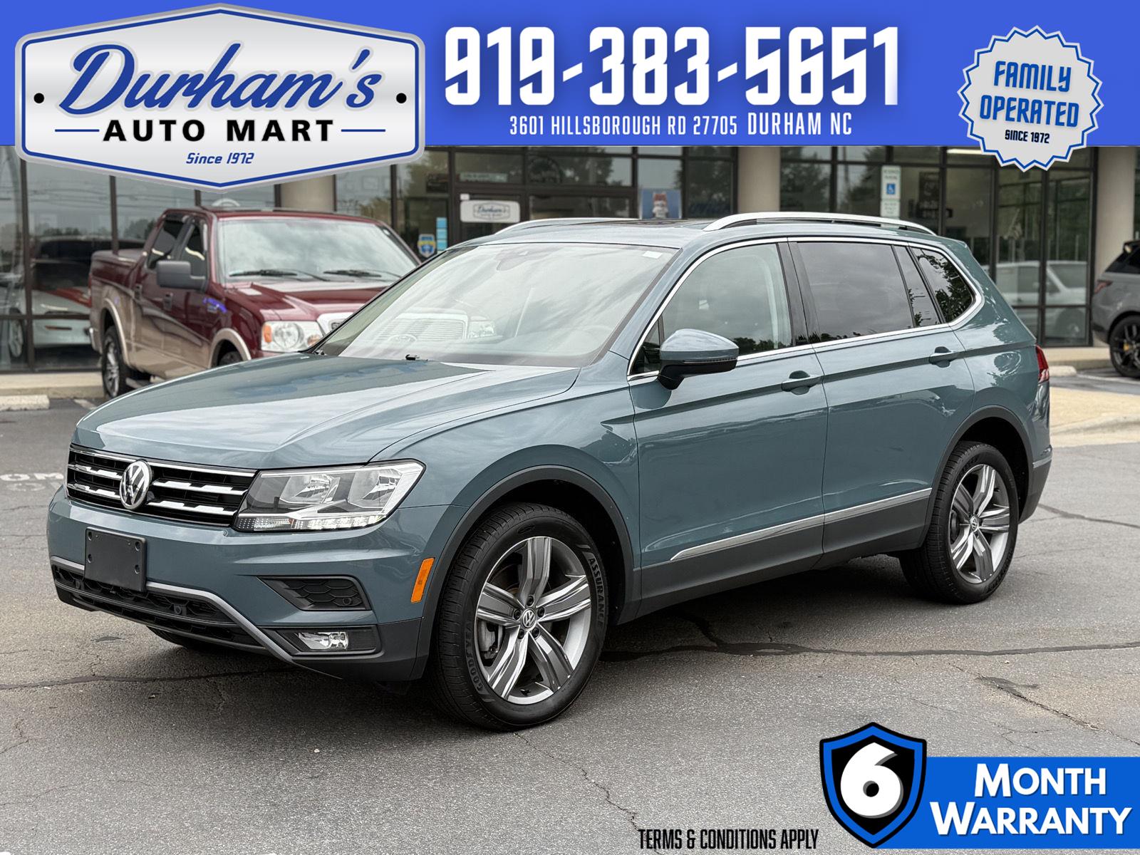Atlantic Blue Metallic 2021 Volkswagen Tiguan SUV / Crossover All-Wheel Drive Automatic