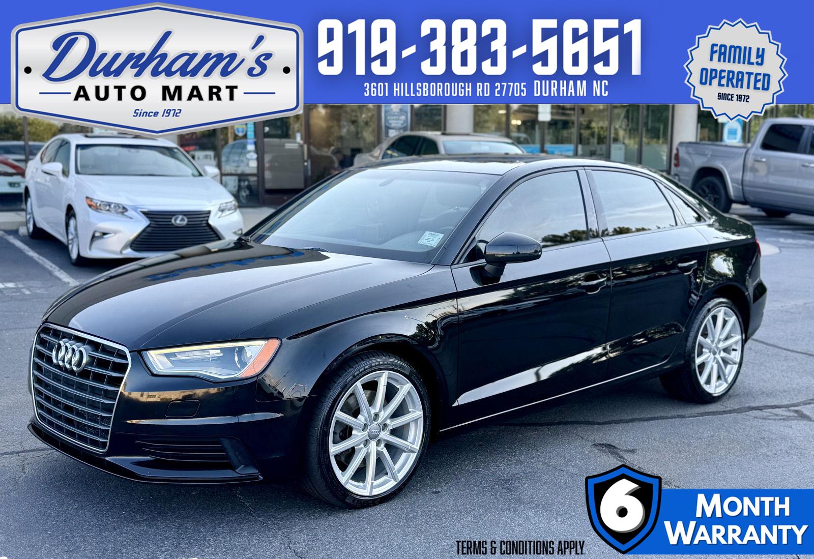 Mythos Black Metallic 2015 Audi A3 Sedan Front-Wheel Drive Automatic