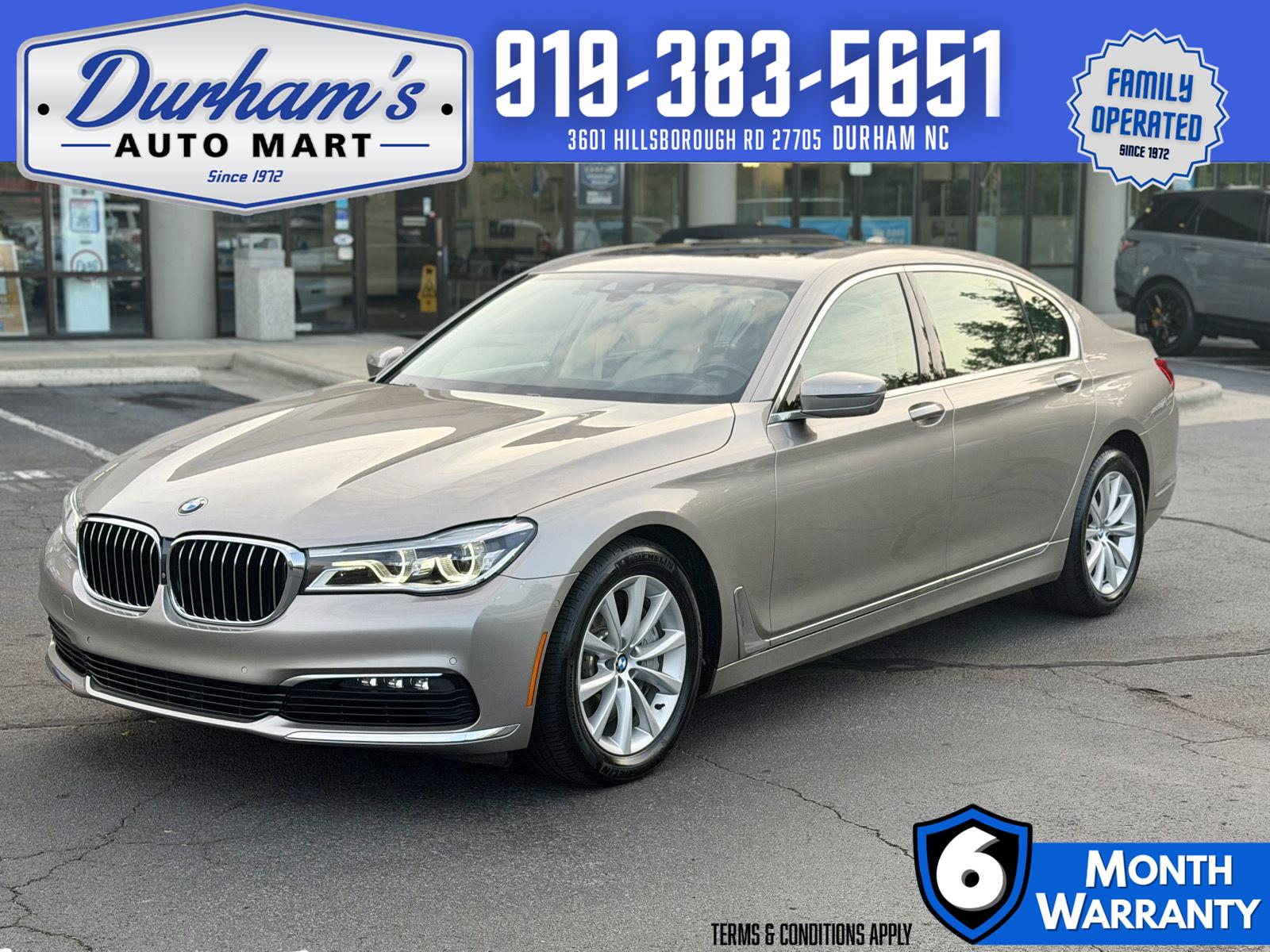 Cashmere Silver Metallic 2018 BMW 7 Series Sedan Rear-Wheel Drive Automatic