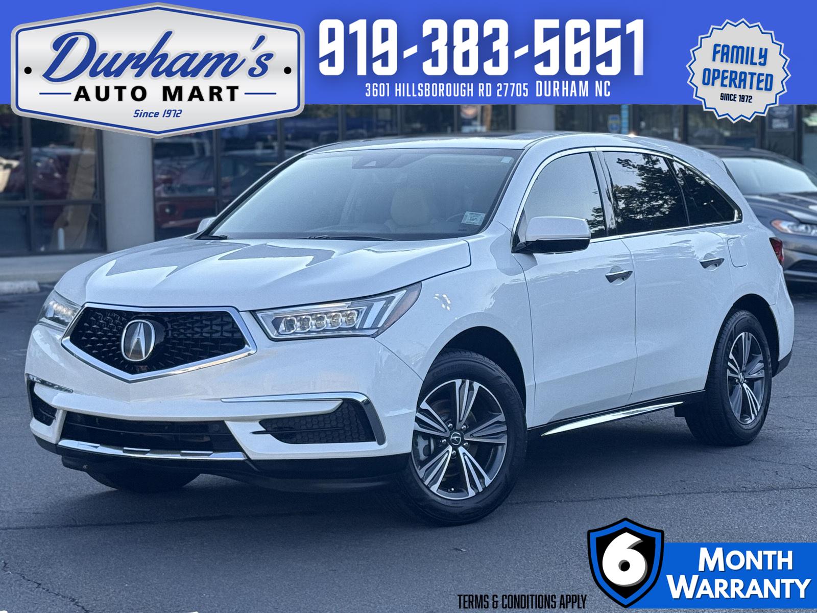 White Diamond Pearl 2018 Acura MDX SUV / Crossover Front-Wheel Drive Automatic