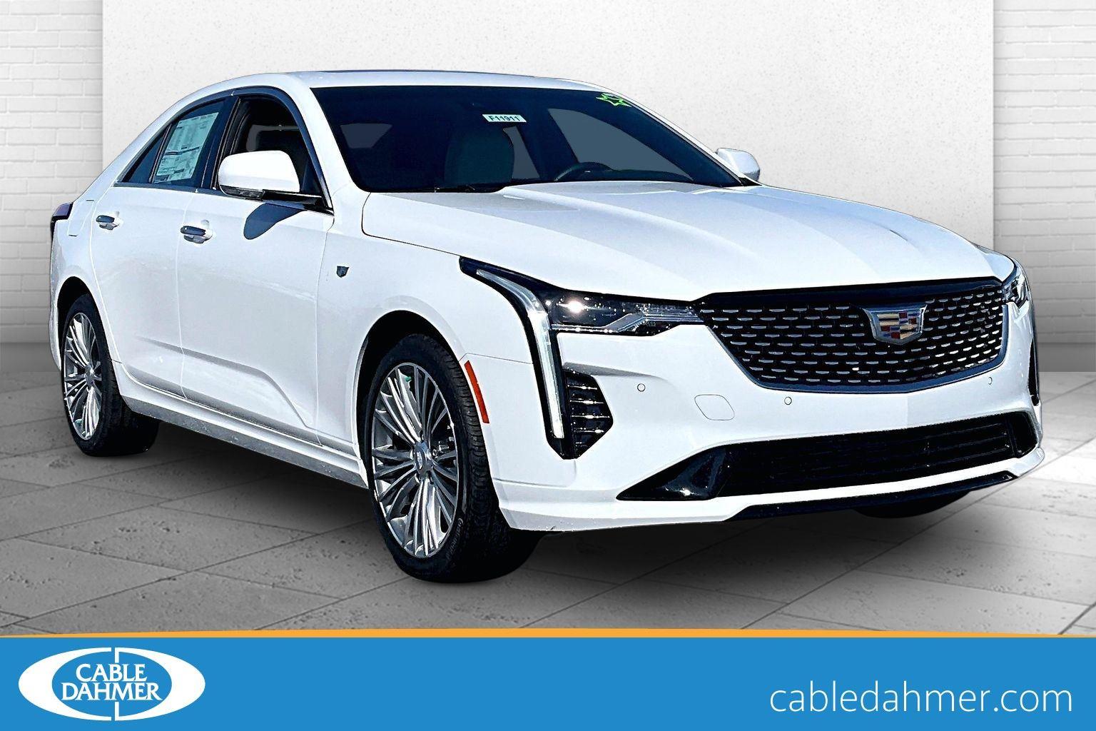 Summit White 2025 Cadillac CT4 Premium Luxury AWD Sedan All-Wheel Drive 8-Speed Automatic