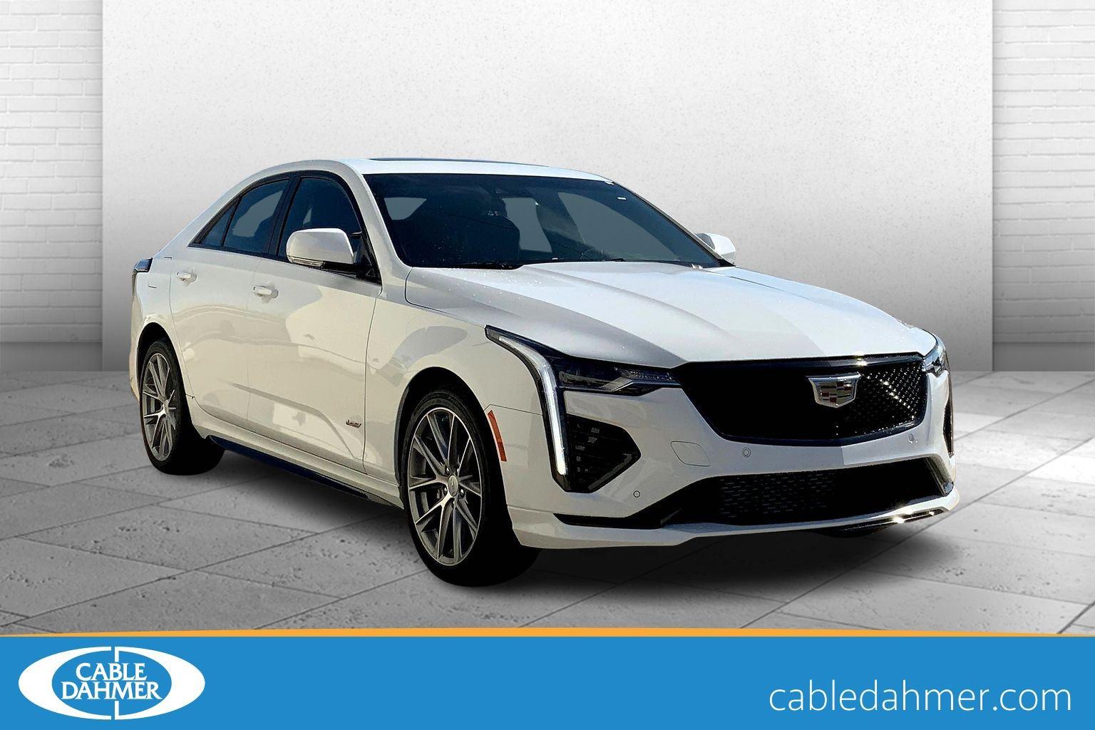 Summit White 2025 Cadillac CT4 V-Series AWD Sedan All-Wheel Drive Automatic