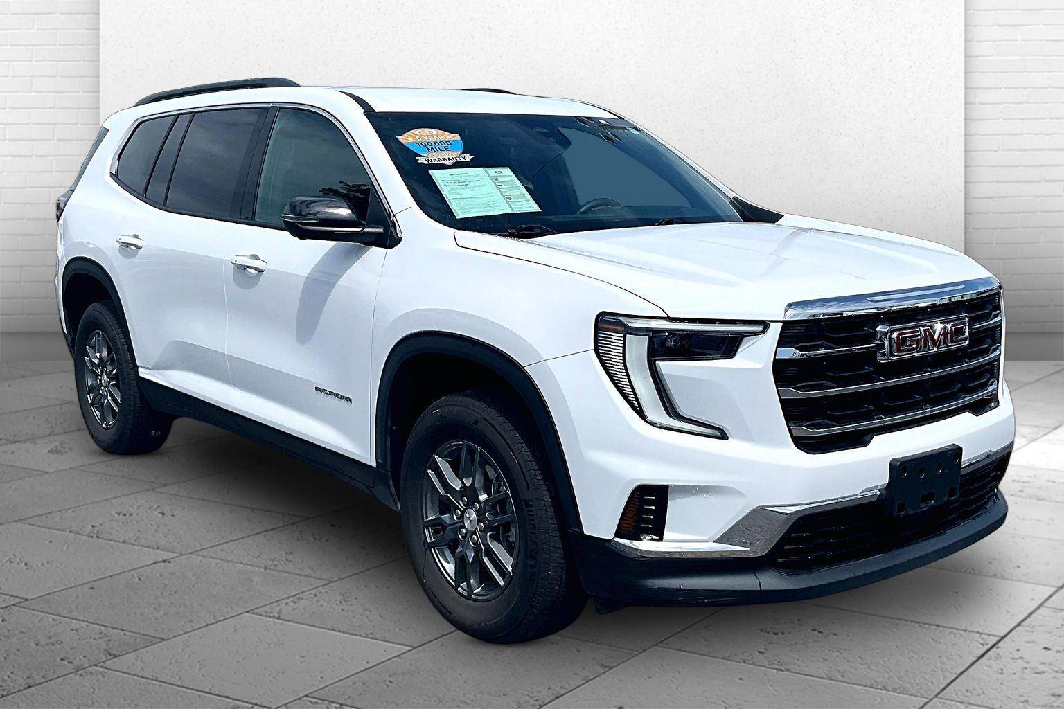 Summit White 2025 GMC Acadia SUV / Crossover Four-Wheel Drive 8-Speed Automatic