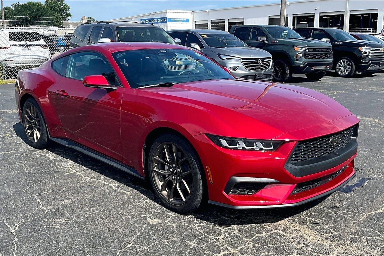 Rapid Red Metallic Tinted Clearcoat 2024 Ford Mustang Coupe Rear-Wheel Drive Automatic