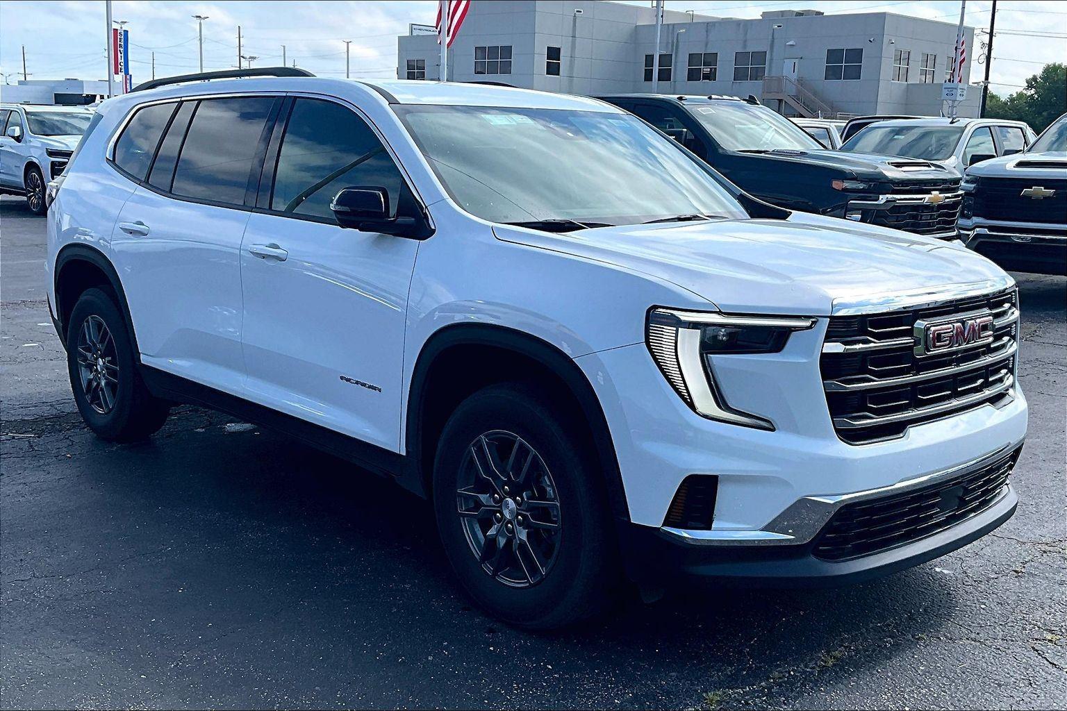 Summit White 2025 GMC Acadia SUV / Crossover Four-Wheel Drive 8-Speed Automatic