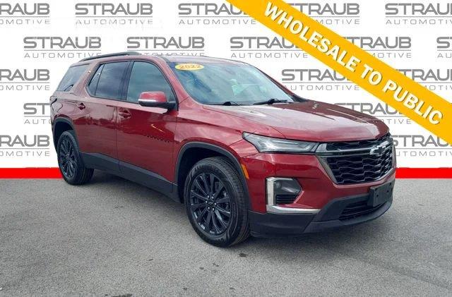 Cherry Red Tintcoat 2022 Chevrolet Traverse SUV / Crossover Four-Wheel Drive 9-Speed Automatic