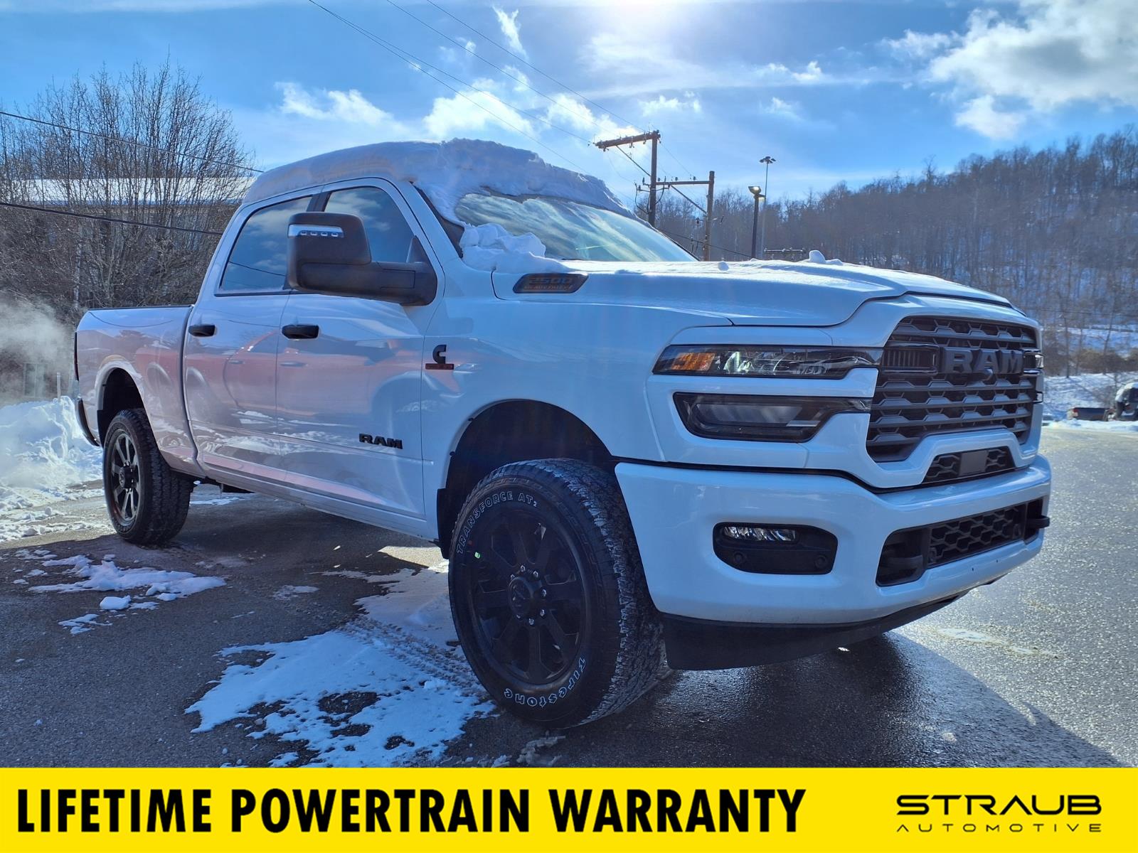 Bright White Clearcoat 2026 RAM 2500 Pickup Truck Four-Wheel Drive 8-Speed Automatic