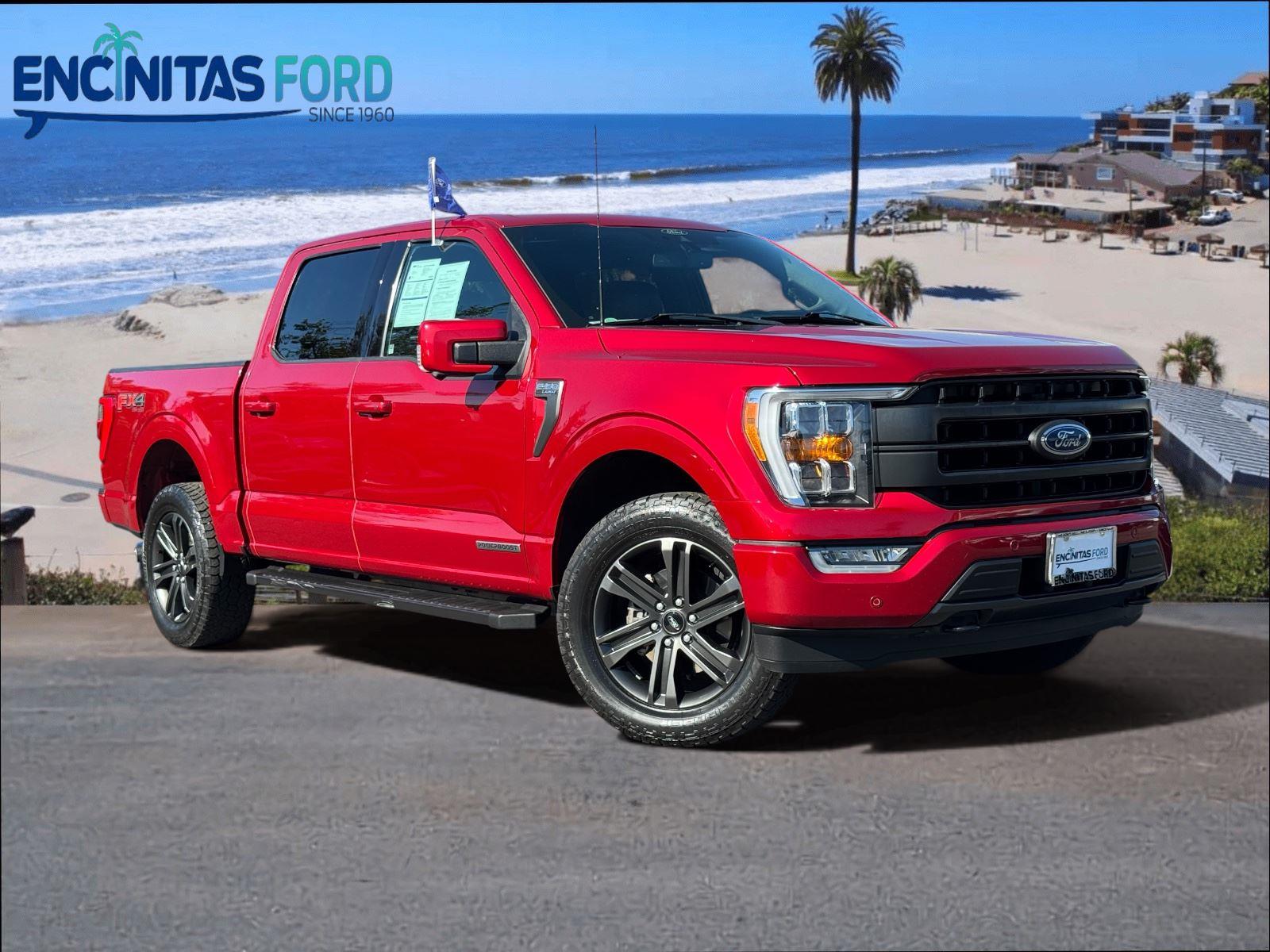 Rapid Red Metallic Tinted Clearcoat 2021 Ford F-150 Pickup Truck Four-Wheel Drive Automatic