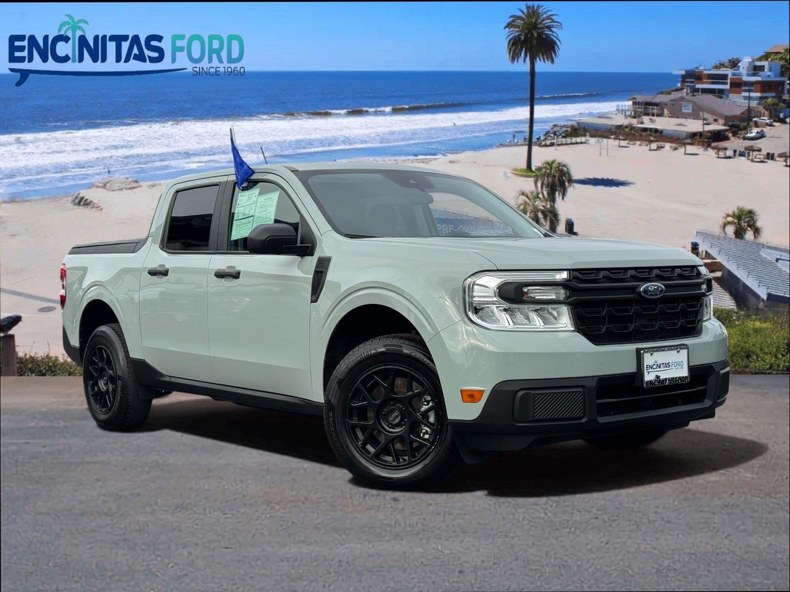 Cactus Gray 2024 Ford Maverick Pickup Truck Front-Wheel Drive 1-Speed Dual Clutch