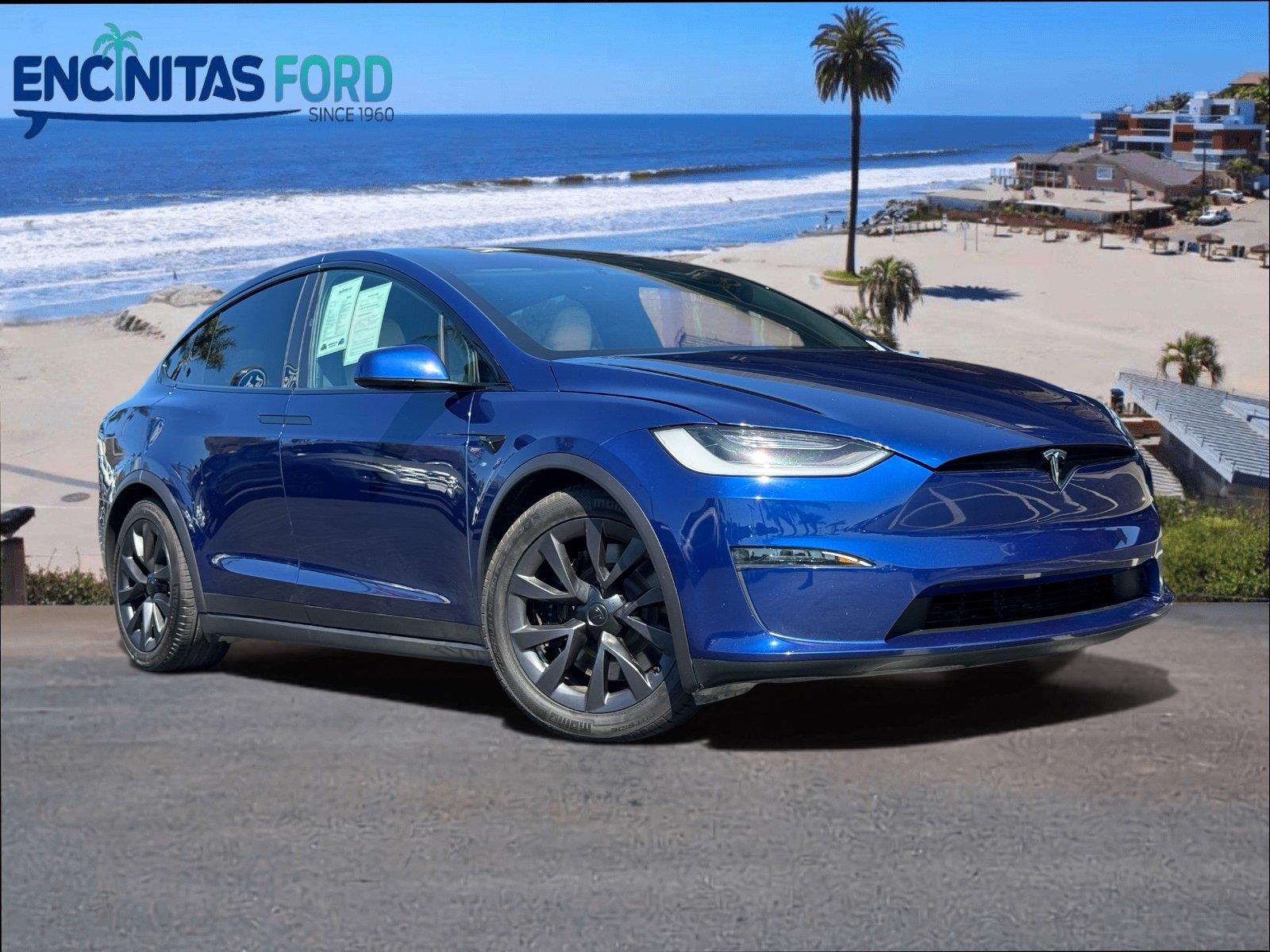 Deep Blue Metallic 2023 Tesla Model X SUV / Crossover All-Wheel Drive Automatic