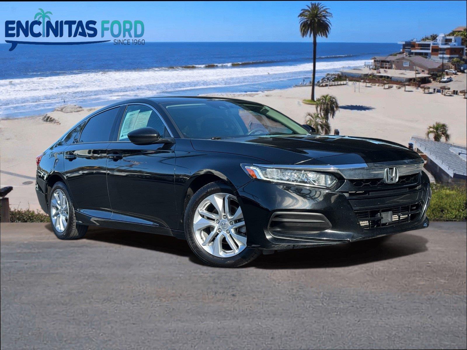 Crystal Black Pearl 2019 Honda Accord Sedan Front-Wheel Drive Continuously Variable Transmission