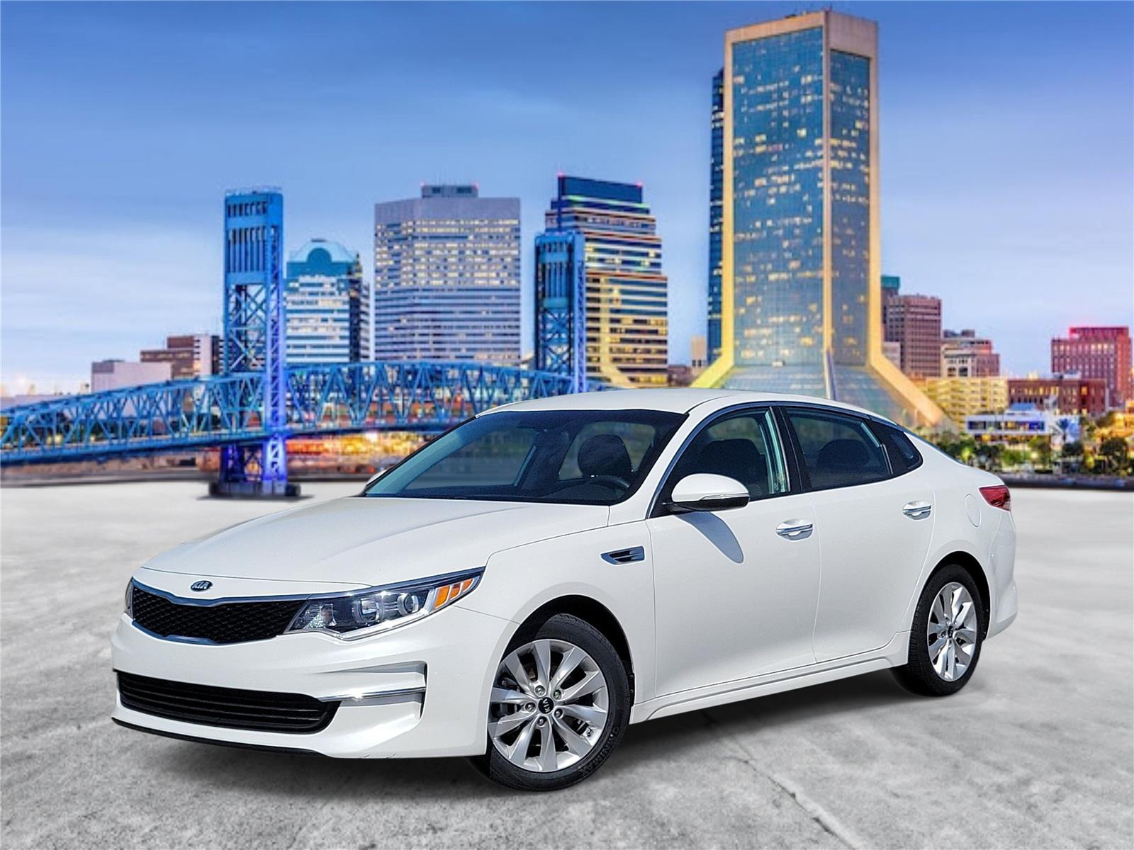 Snow White Pearl 2017 Kia Optima Sedan Front-Wheel Drive 6-Speed Automatic