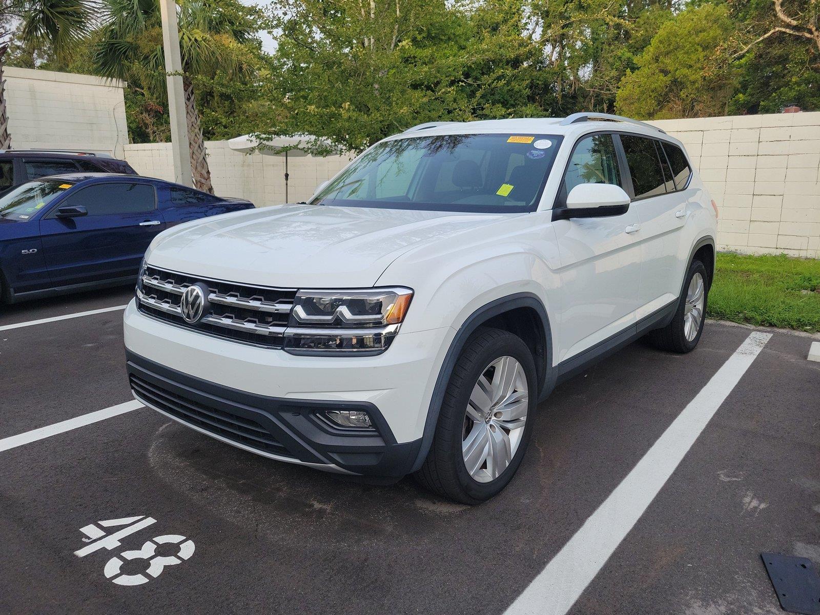 Pure White 2019 Volkswagen Atlas SUV / Crossover Front-Wheel Drive Automatic
