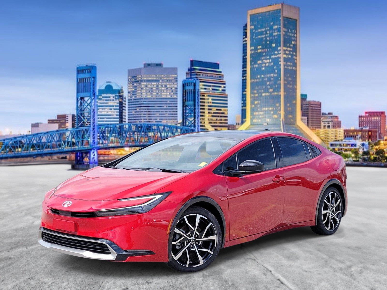 Supersonic Red 2025 Toyota Prius Plug-In Hybrid Hatchback Front-Wheel Drive Continuously Variable Transmission
