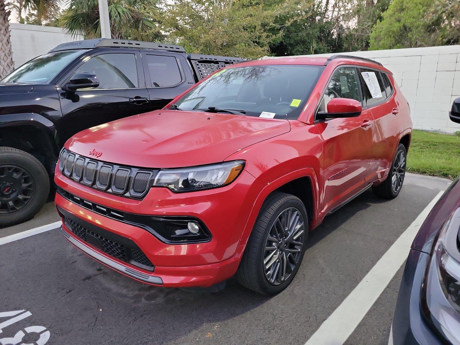 Red (Redline Pearlcoat) 2022 Jeep Compass SUV / Crossover Four-Wheel Drive 9-Speed Automatic