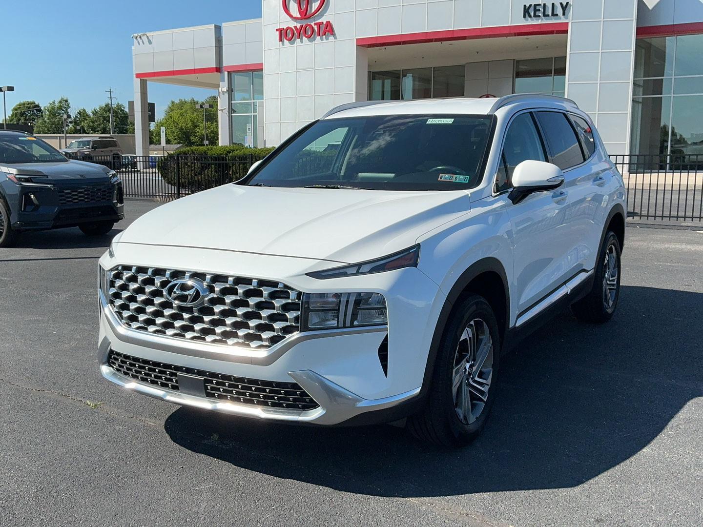 Quartz White 2021 Hyundai Santa Fe SUV / Crossover All-Wheel Drive Automatic