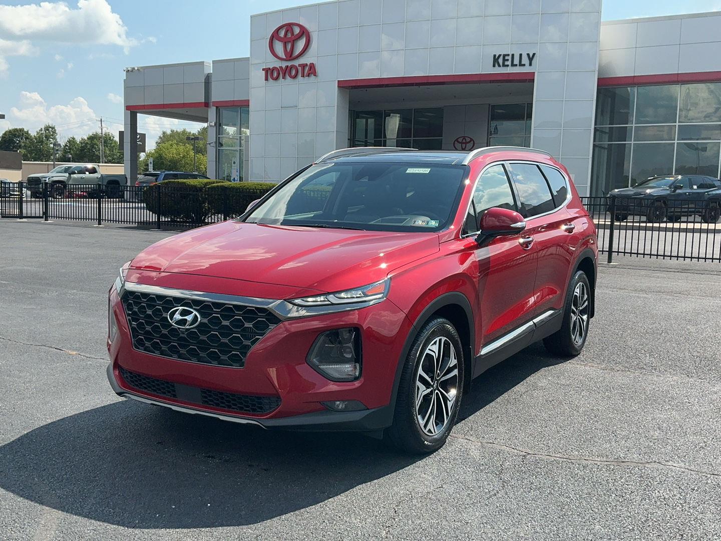 Scarlet Red 2020 Hyundai Santa Fe SUV / Crossover All-Wheel Drive Automatic
