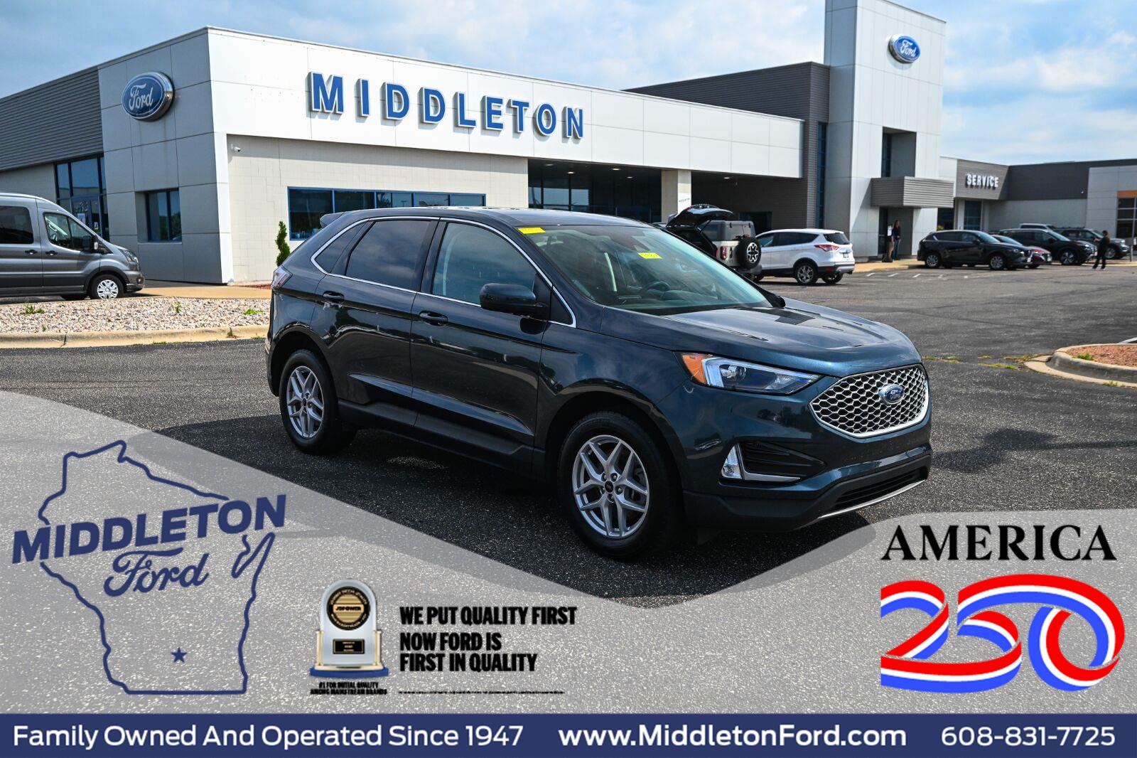 Stone Blue 2024 Ford Edge SUV / Crossover All-Wheel Drive 8-Speed Automatic