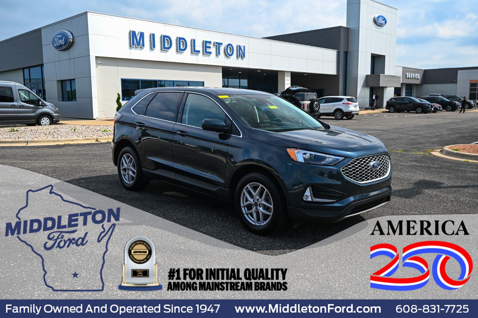 Stone Blue 2024 Ford Edge SUV / Crossover All-Wheel Drive 8-Speed Automatic
