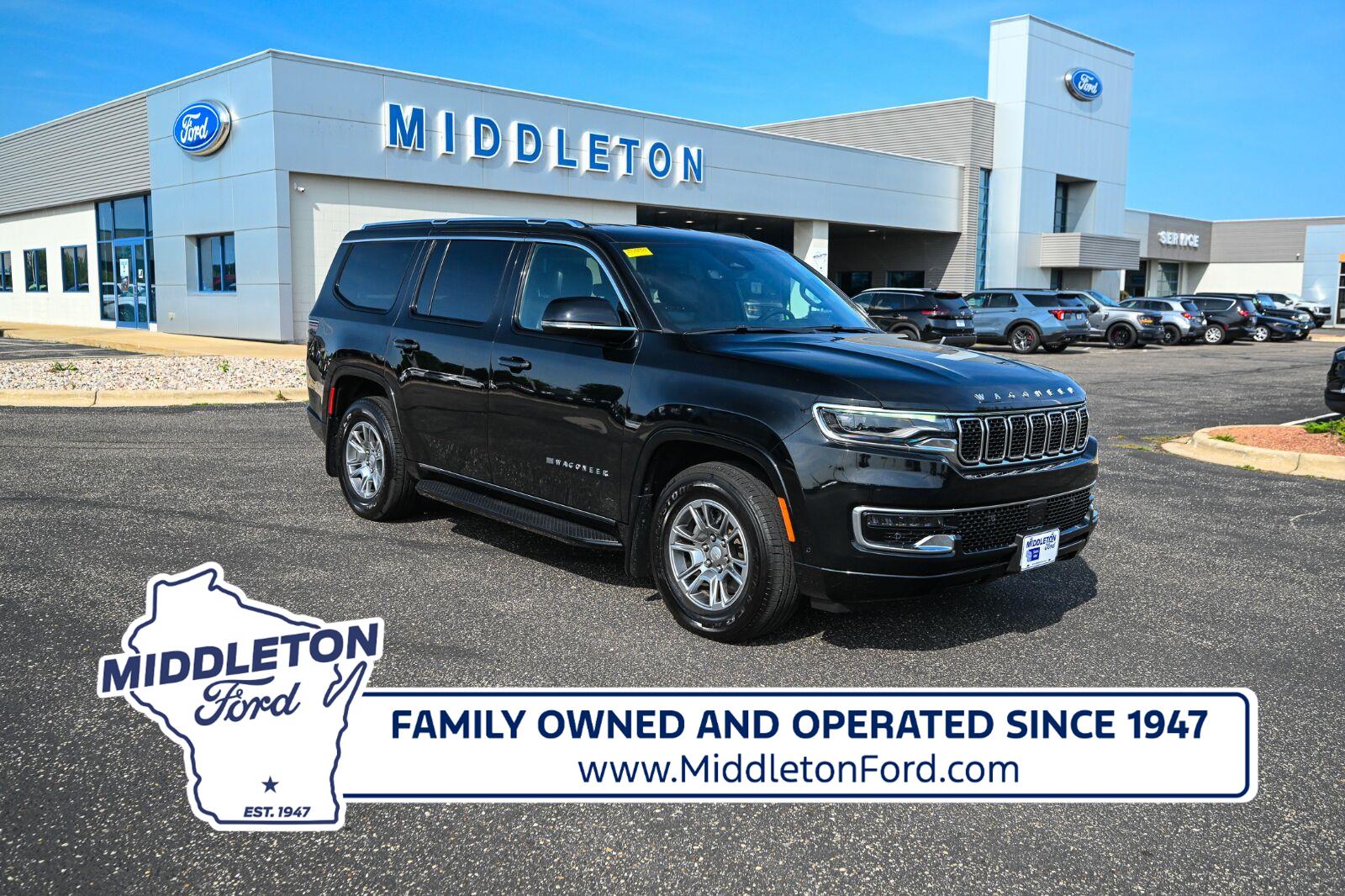 Diamond Black Crystal Pearlcoat 2024 Jeep Wagoneer SUV / Crossover Four-Wheel Drive 8-Speed Automatic