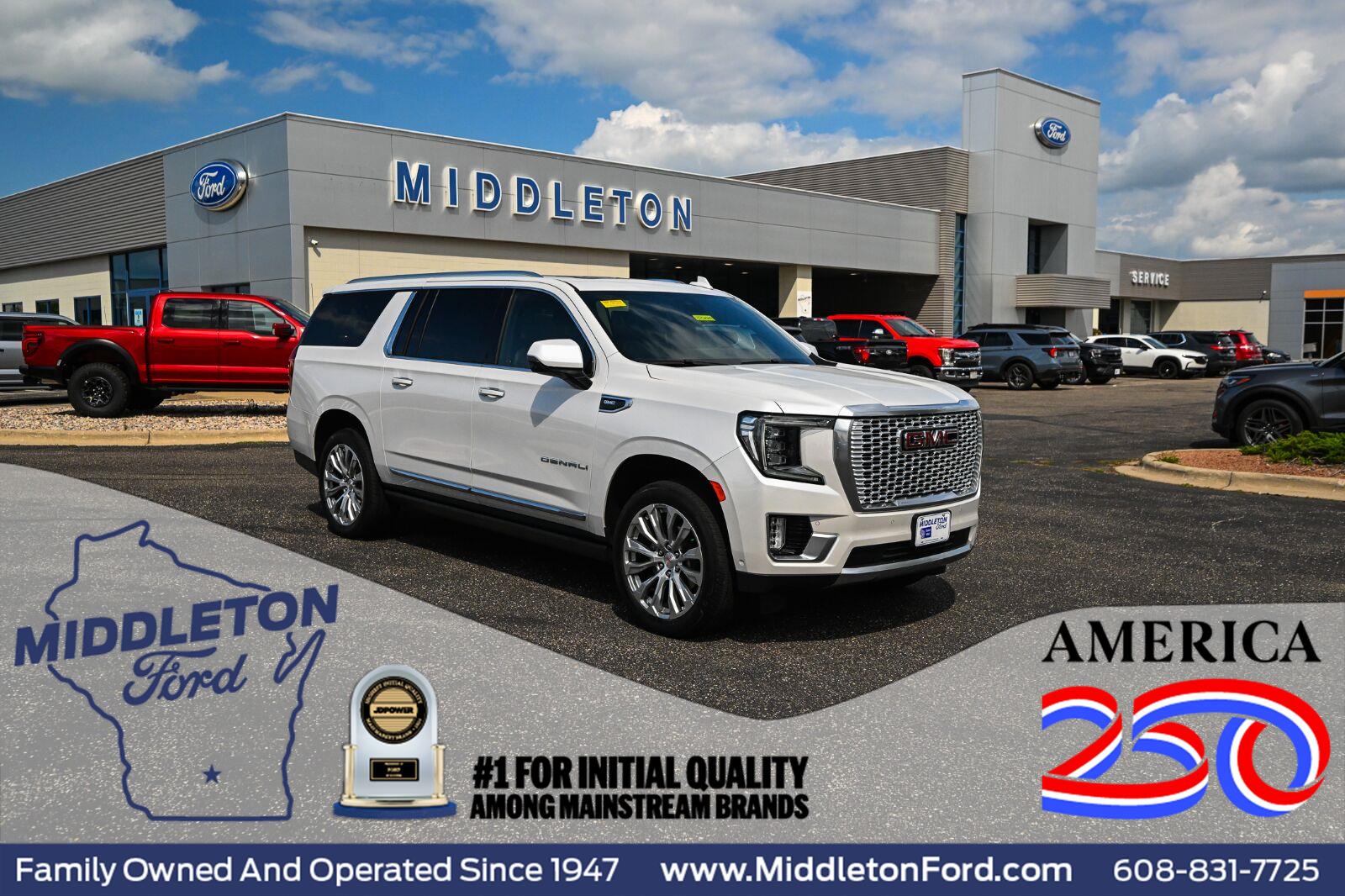 White Frost Tricoat 2024 GMC Yukon XL SUV / Crossover Four-Wheel Drive Automatic