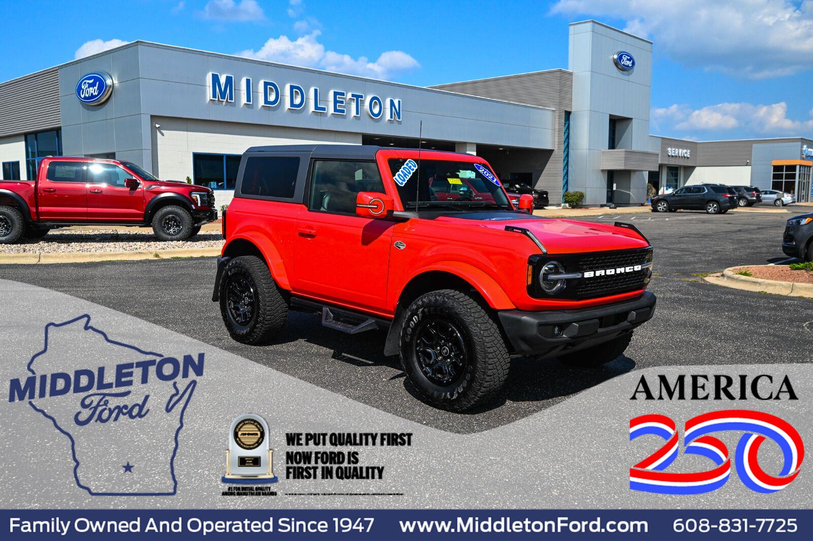 Race Red 2021 Ford Bronco SUV / Crossover Four-Wheel Drive Automatic