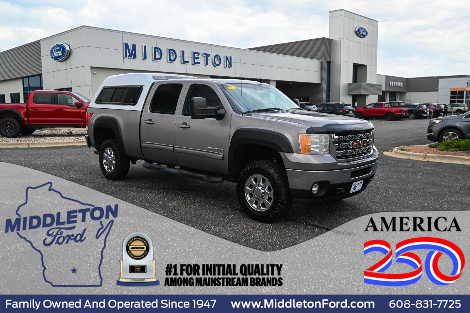 Steel Gray Metallic 2013 GMC Sierra 2500HD Pickup Truck Four-Wheel Drive 