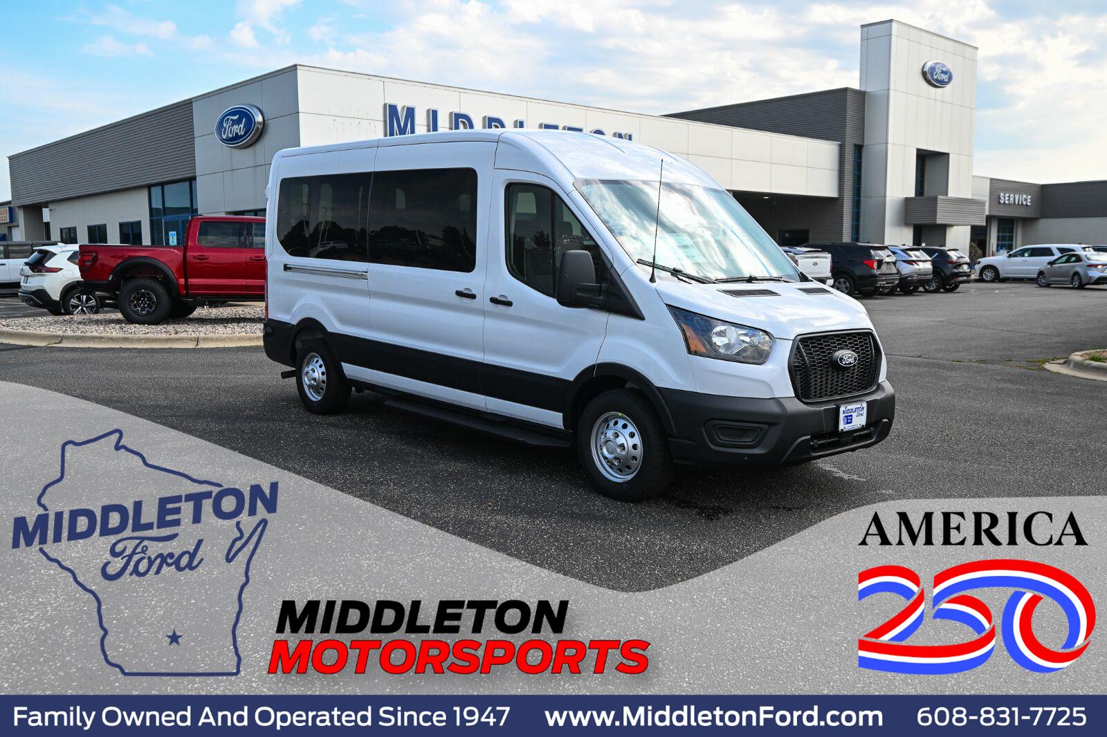 Oxford White 2027 Ford Transit Passenger Van All-Wheel Drive Automatic