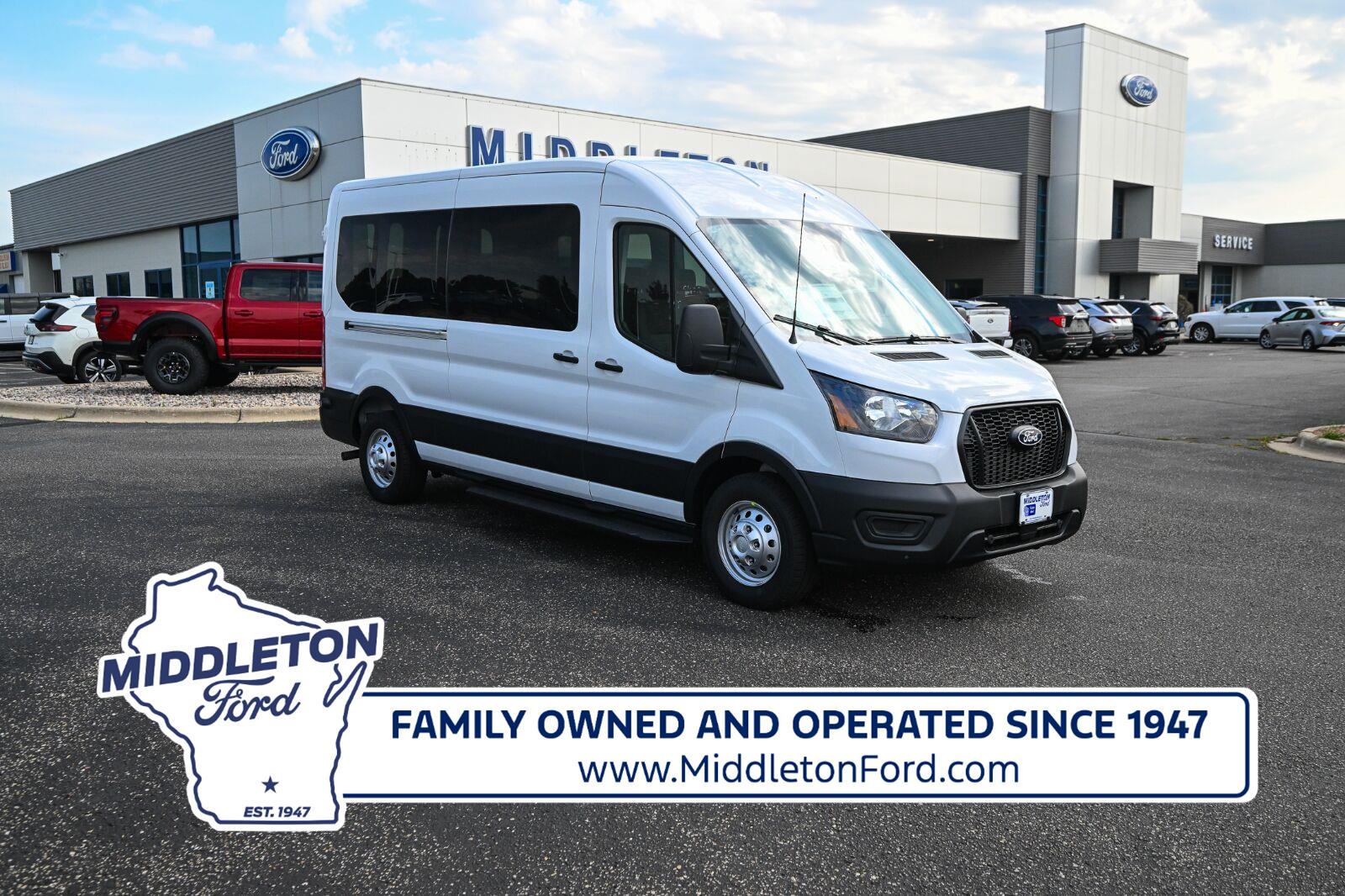 Oxford White 2027 Ford Transit Passenger Van All-Wheel Drive Automatic