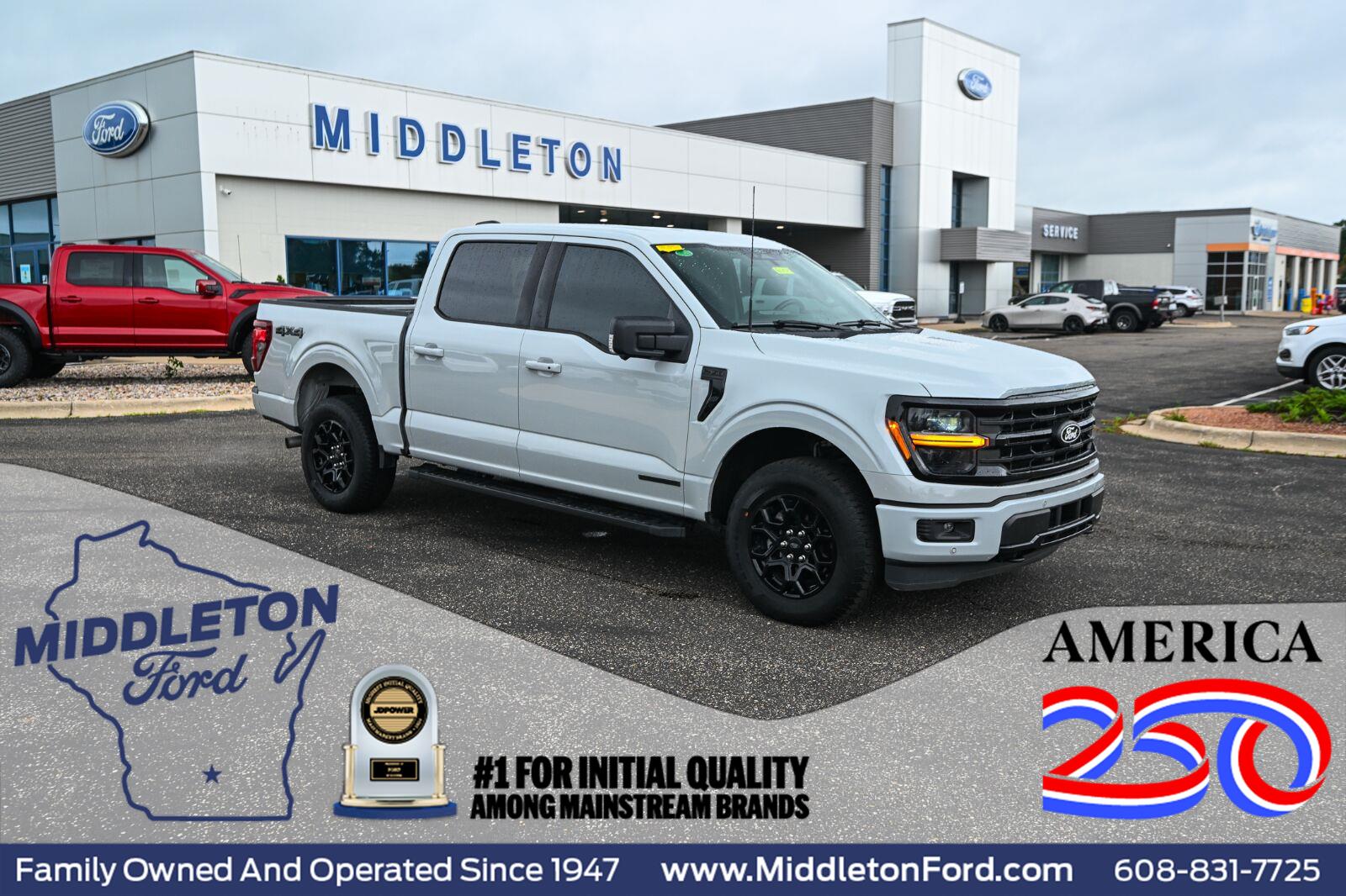 Avalanche Gray 2024 Ford F-150 Pickup Truck Four-Wheel Drive Automatic