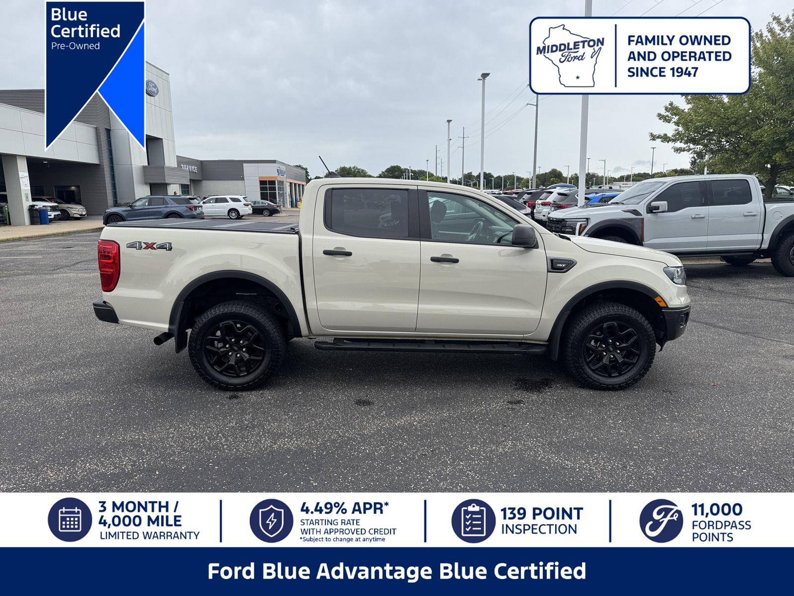 Desert Sand 2022 Ford Ranger Pickup Truck Four-Wheel Drive Automatic