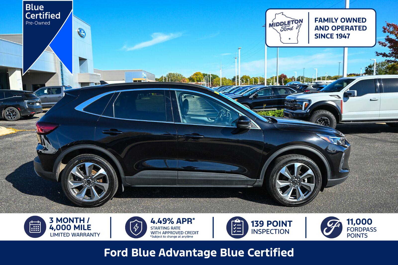 Agate Black 2025 Ford Escape SUV / Crossover All-Wheel Drive 8-Speed Automatic