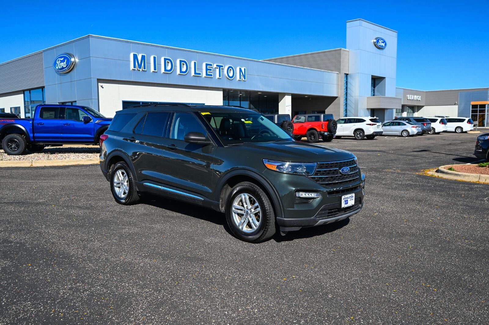 Forged Green 2022 Ford Explorer SUV / Crossover All-Wheel Drive Automatic