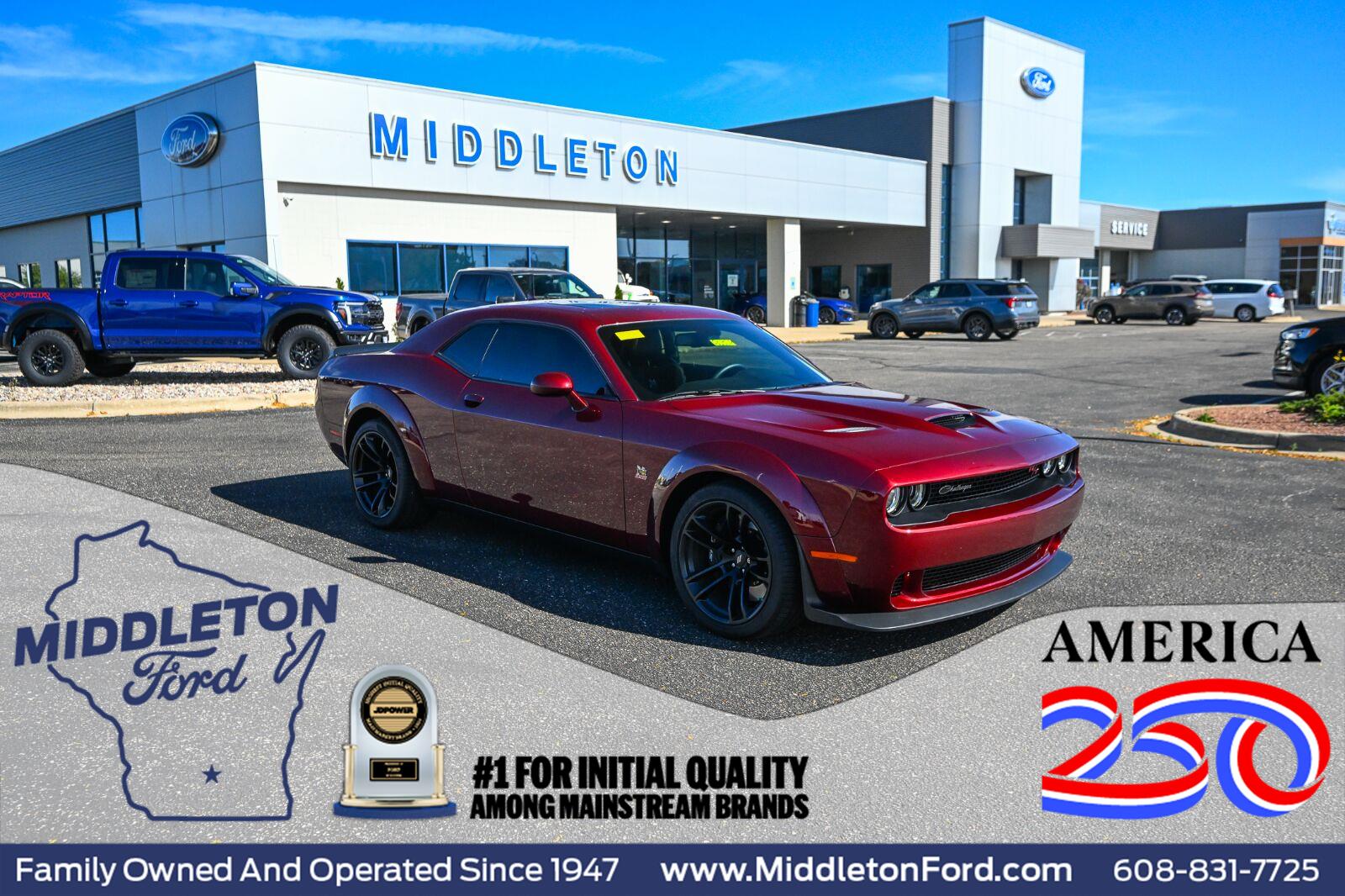 Octane Red Pearlcoat 2022 Dodge Challenger Coupe Rear-Wheel Drive 6-Speed Manual