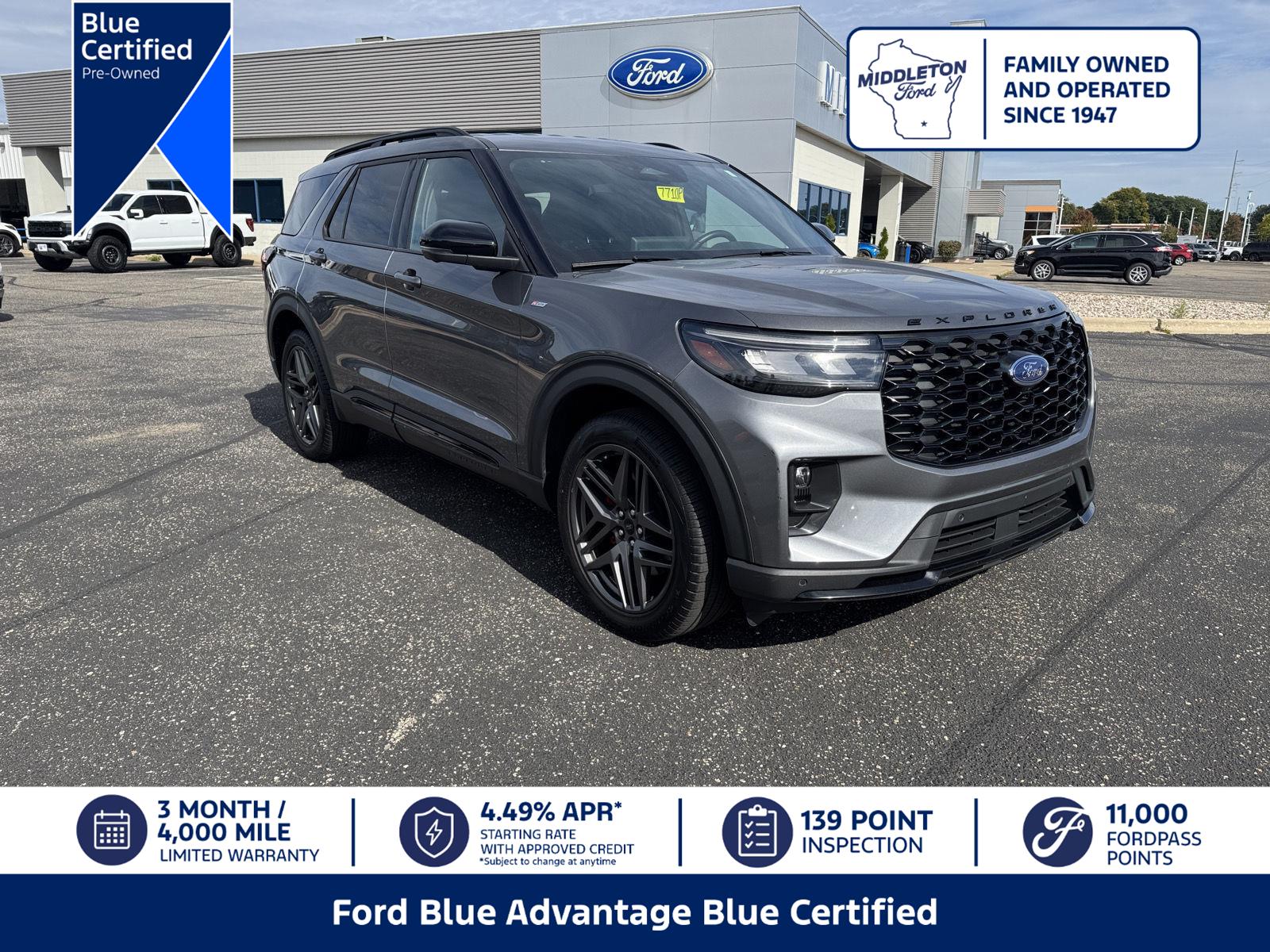 Carbonized Gray 2025 Ford Explorer SUV / Crossover All-Wheel Drive Automatic